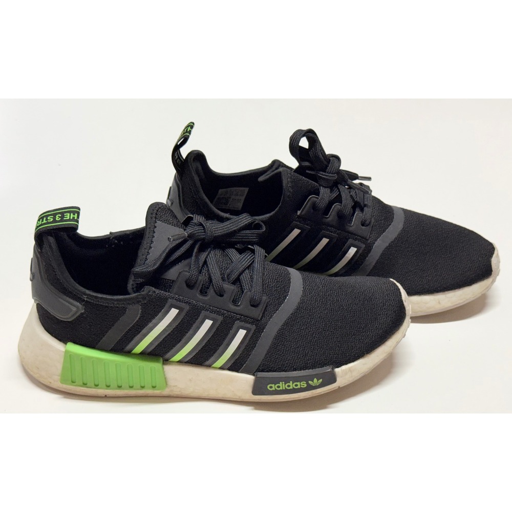 Adidas NMD_R1 Parley Mens Sneakers Core Black Lucid Lemon IG9971 Size 7
